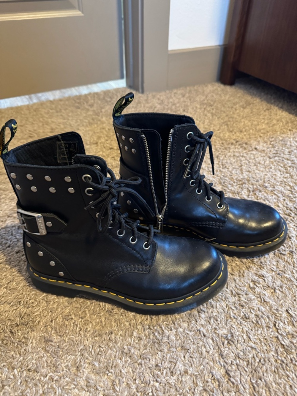 Dr. Martin 1460 Pascal Hardware Nappa Leather Lace Up Boots